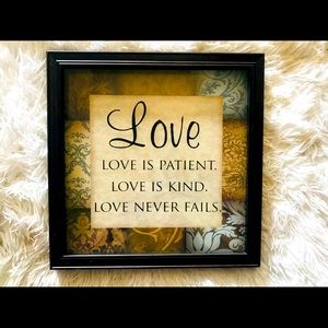 Wall Hanging 1st Corinthians 13 *Love is Patient*